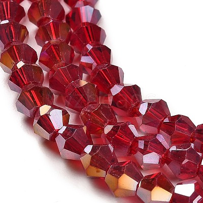 Transparent Electroplate Glass Beads Strands EGLA-A039-T2mm-B27-1