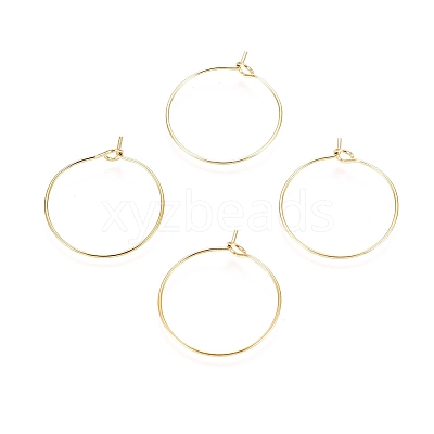 Ion Plating(IP) 316L Surgical Stainless Steel Hoop Earring Findings X-STAS-D164-03G-1