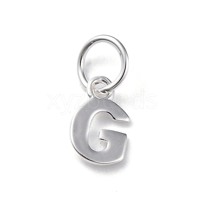 925 Sterling Silver Letter Charms LS-STER-C012-01S-G-1