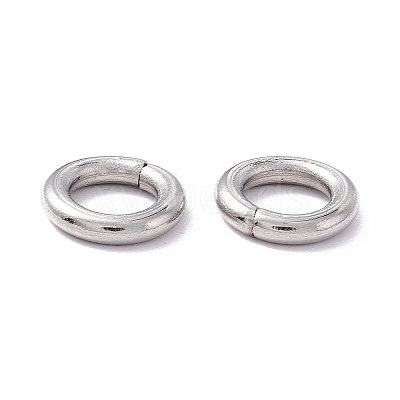 Non-Tarnish 304 Stainless Steel Open Jump Rings STAS-C040-01B-P-1