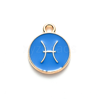 Alloy Enamel Pendants X-ENAM-S124-01A-02H-1