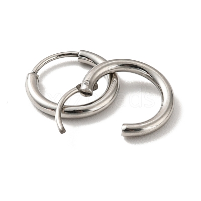 Tarnish Resistant 201 Stainless Steel Huggie Hoop Earrings STAS-H164-04P-1