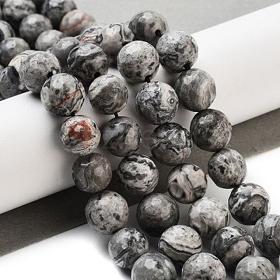Natural Map Stone/Picasso Stone/Picasso Jasper Strands G-G099-10mm-27-1