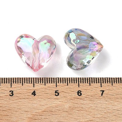 UV Plating Transparent Acrylic Beads OACR-D038-02B-1