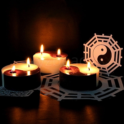 Taichi Yin-yang Scented Candle Food Grade Silicone Molds PW-WG43645-01-1