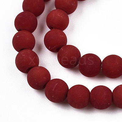 Opaque Glass Beads Strands GLAA-T032-P4mm-MD05-1