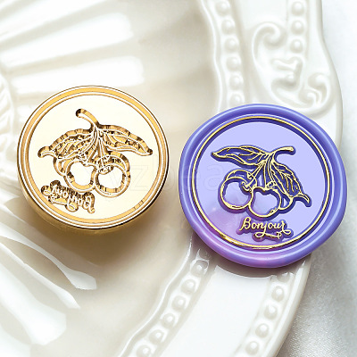 Wax Seal Brass Stamp Heads AJEW-I067-A09-1