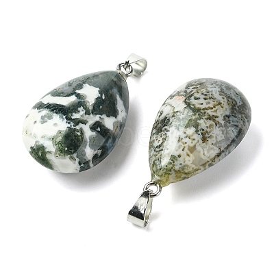 Natural Tree Agate Pendants GG-K002-09L-1