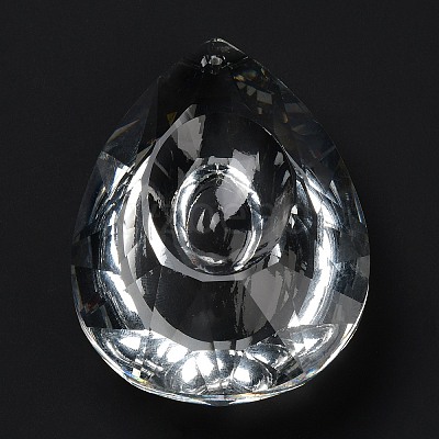 Transparent Glass Pendants GLAA-R223-03K-1