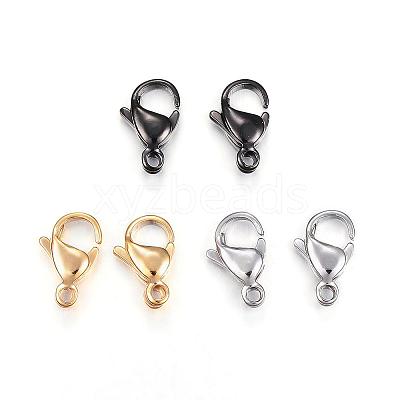 304 Stainless Steel Lobster Claw Clasps STAS-H353-B-02-1
