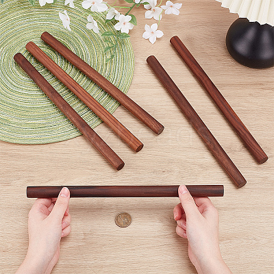 Waxed Round Wooden Sticks WOOD-OC0004-42B-1