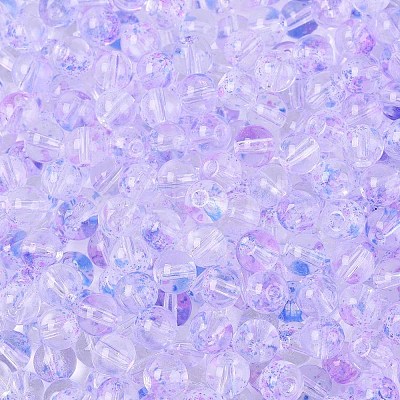 Baking Paint Transparent Glass Beads DGLA-T004-08F-1