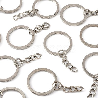 50Pcs Iron Keychain Ring IFIN-FS0001-56-1