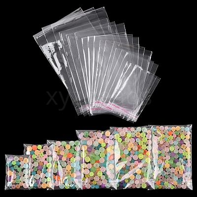 300Pcs 6 Styles OPP Cellophane Top Self-adhesive Bags OPC-FS0001-04-1