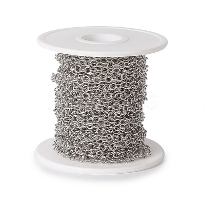 Tarnish Resistant 304 Stainless Steel Rolo Chains CHS-E016-02G-P-1