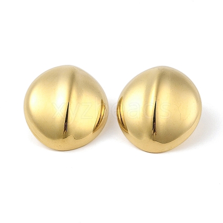 Ion Plating(IP) 304 Stainless Steel Stud Earrings for Women EJEW-B050-09G-1