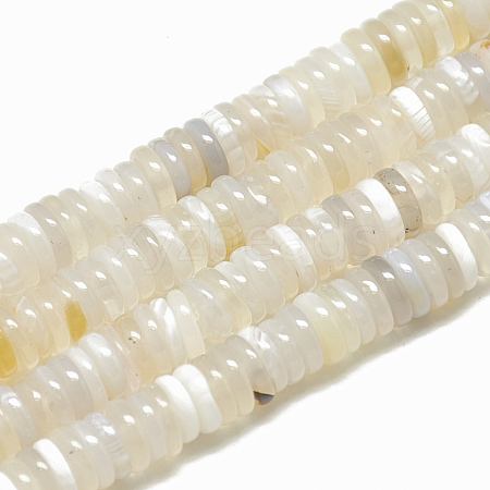 Natural White Agate Beads Strands G-T079-10-1