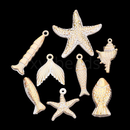 Marine Organism Theme ABS Plastic Imitation Pearl Pendants PL-N007-25-1
