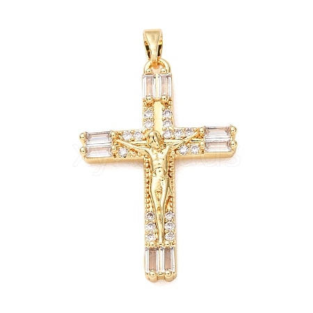 Easter Brass Micro Pave Clear Cubic Zirconia Pendants CU-CBA97F2-01B-G-1