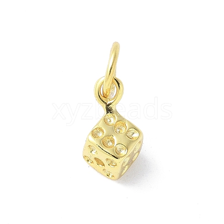 925 Sterling Silver Dice Charms STER-M093-02G-1