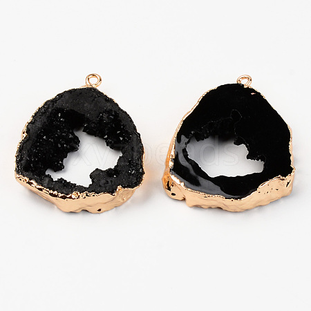 Druzy Resin Pendants RESI-R428-024D-1