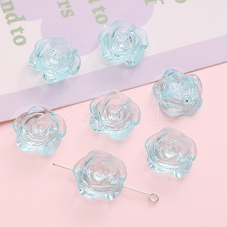 24Pcs Transparent Acrylic Beads PW-WGFEF54-04-1