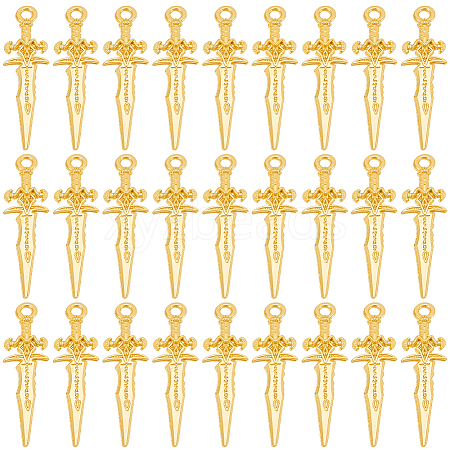 100Pcs Tibetan Style Alloy Pendants TIBEP-SC0003-53G-1