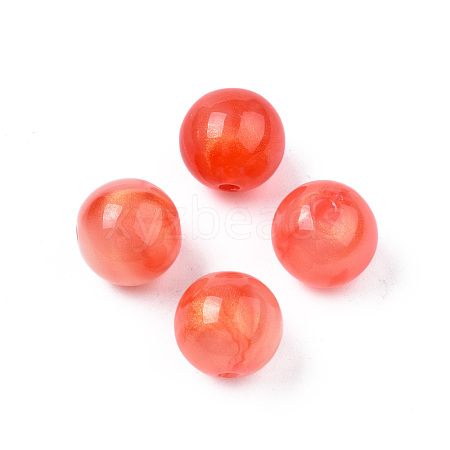 Opaque Acrylic Beads MACR-N009-014A-04-1