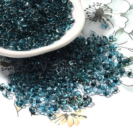 Transparent Baking Paint Glass Seed Beads SEED-A033-06A-07-1