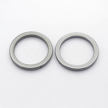 Non-Magnetic Synthetic Hematite Ring Pendants X-G-J232-03-1