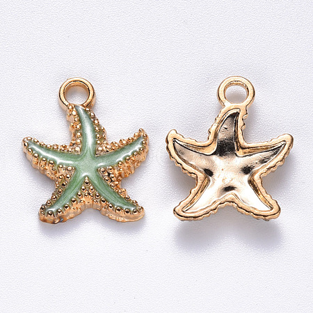 Alloy Enamel Pendants ENAM-S121-023A-1