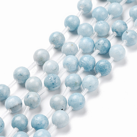 Natural Celestite/Celestine Beads Strands G-I203-A-10mm-1