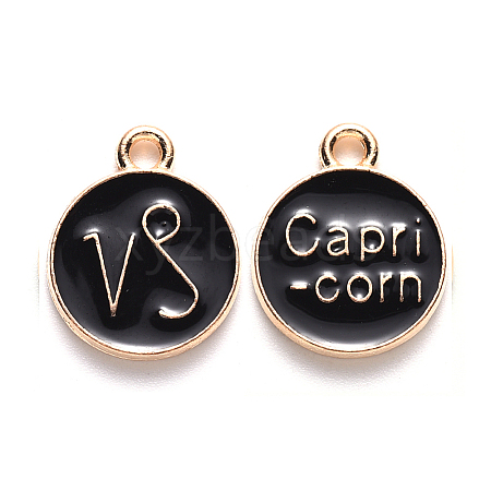 Alloy Enamel Pendants ENAM-S124-01B-08E-1