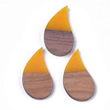 Resin & Walnut Wood Pendants X-RESI-S358-36C-1