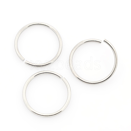 Tarnish Resistant 304 Stainless Steel Open Jump Rings STAS-J013-16xx1.2mm-01-1