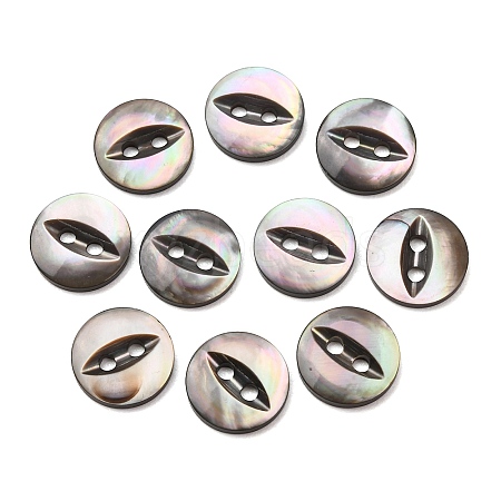 Cat Eye Style Natural Black Lip Shell Buttons SH-CBAA69B-01B-1