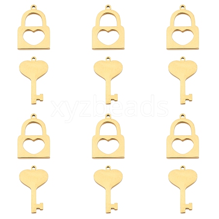 304 Stainless Steel Charms STAS-UN0012-03G-1