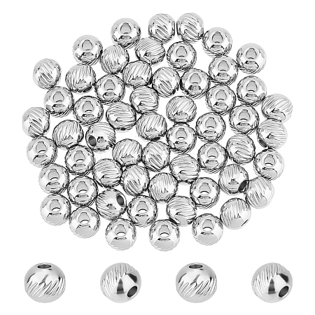 DICOSMETIC 80Pcs 304 Stainless Steel Beads STAS-DC0008-35-1