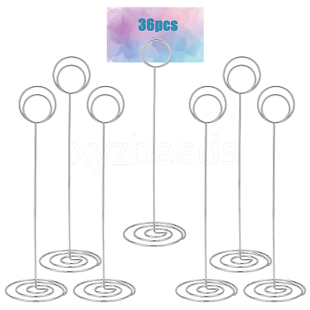 36Pcs Iron Name Card Clip AJEW-WA0003-44P-1
