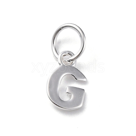 925 Sterling Silver Letter Charms LS-STER-C012-01S-G-1