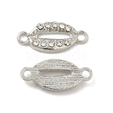 Alloy Connector Charms with Crystal Rhinestone FIND-H039-74P-1