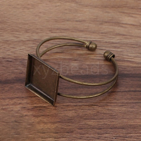 Brass Cuff Bangle Makings MAK-WH0001-05AB-1