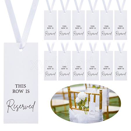 12Pcs Paper Seat Reserved Sign Hanging OFST-WH0004-095B-1