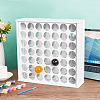 49-Hole Plastic Paint Organizer Stands ODIS-WH0038-132-4
