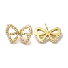 Rack Plating Brass Studs Earrings EJEW-R162-30G-1