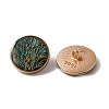 Alloy Enamel Shank Buttons BUTT-WH0015-52B-2