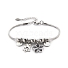 Alloy Beaded Bracelets PW-WG3770E-07-1