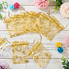 50Pcs Heart Printed Organza Bags OP-TADJ0001-01K-4