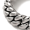 304 Stainless Steel Cuban Link Chain Bracelets for Men BJEW-Q341-16AS-2