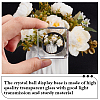 Glass Crystal Ball Display Pedestals AJEW-WH0314-623-4